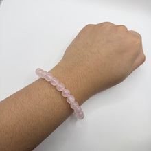 Load image into Gallery viewer, Rose Quartz Crystal Bracelet
